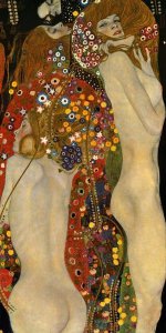 Gustav Klimt - Sea Serpents VI