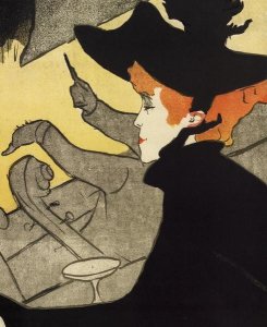 Henri Toulouse-Lautrec - Detail Divan Japonais