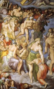 Michelangelo - Detail From The Last Judgement 20