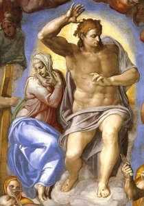 Michelangelo - Detail From The Last Judgement 4