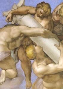 Michelangelo - Detail From The Last Judgement (1)