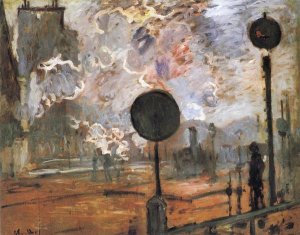 Claude Monet - The Gare Saint-Lazare The Signal