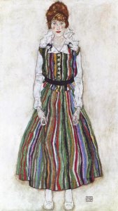Egon Schiele - Portrait Of The Artist's Wife Standing
