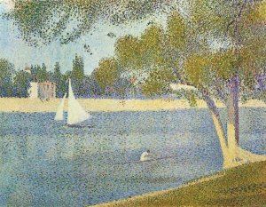 Georges Seurat - The Seine At La Grande Jatte In The Spring