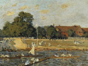 Alfred Sisley - Regatta At Hampton Court