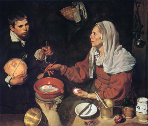 Diego Velazquez - Old Woman Cooking Eggs
