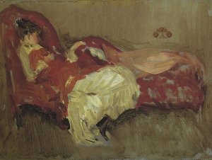 James McNeill Whistler - Note In Red The Siesta 1883