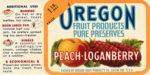 Retrolabel - Peach - Loganberry Preserves