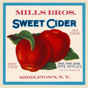 Retrolabel - Mills Bros. Sweet Cider