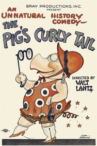 Unknown 20th Century American Illustrator - Movie Poster: The Pig's Curly Tail