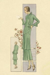Vintage Fashion - Emerald Dress for a Sunday Brunch