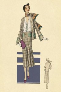 Vintage Fashion - Stylish Daytime Suit and Scarf