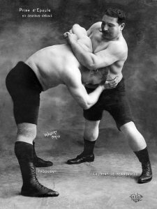 Vintage Wrestler - Prise d'Epaule en Dessous Debout