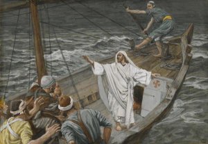 James Tissot - Jesus Stilling the Tempest, The Life of Our Lord Jesus Christ, 1886-1894