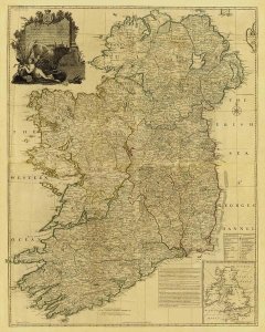 John Rocque - Composite: Ireland, 1790 - Tea Stained