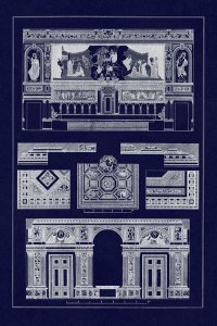J. Buhlmann - Decoration of Large Halls, Polychrome (Blueprint)