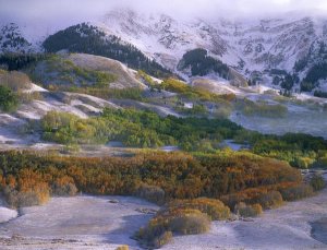 Tim Fitzharris - Elk Mountains with dusting of snow, Colorado