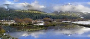 Tim Fitzharris - Panoramic view of the Pioneer Mountains, Idaho