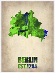 NAXART Studio - Berlin Watercolor Map