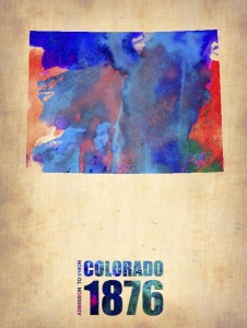 NAXART Studio - Colorado Watercolor Map