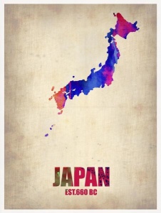 NAXART Studio - Japan Watercolor Map