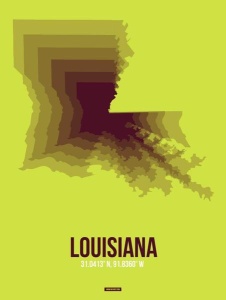 NAXART Studio - Louisiana Radiant Map 3