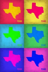 NAXART Studio - Texas Pop Art Map 1