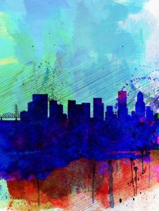 NAXART Studio - Portland Watercolor Skyline