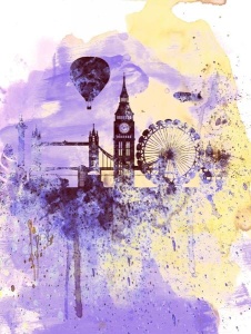 NAXART Studio - London Watercolor Skyline