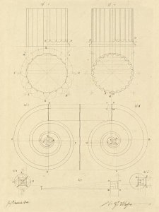 Giuseppe Vannini - Plate 6 for Elements of Civil Architecture, ca. 1818-1850