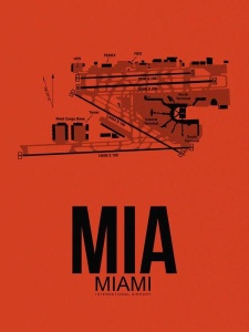 NAXART Studio - MIA Miami Airport Orange