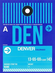 NAXART Studio - DEN Denver Luggage Tag 2
