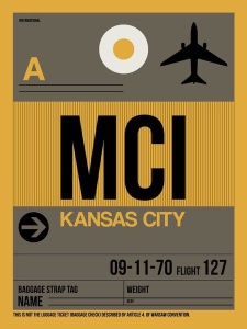 NAXART Studio - MCI Kansas City Luggage Tag 1