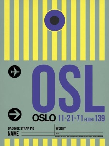 NAXART Studio - OSL Oslo Luggage Tag 1
