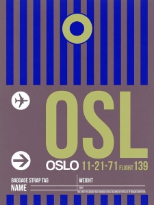 NAXART Studio - OSL Oslo Luggage Tag 2