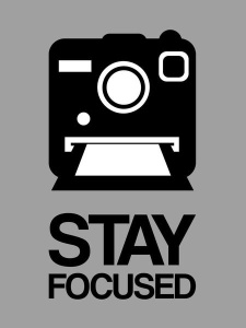 NAXART Studio - Stay Focused Polaroid Camera Poster 1