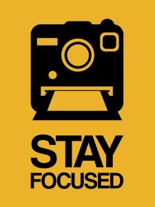 NAXART Studio - Stay Focused Polaroid Camera Poster 2
