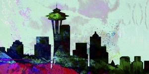NAXART Studio - Seattle City Skyline
