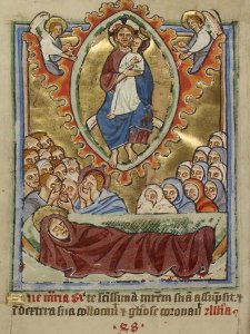 Unknown 12th Century English Illuminator - The Death of the Virgin