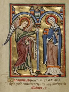 Unknown 12th Century English Illuminator - The Annunciation