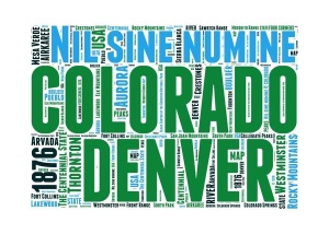 NAXART Studio - Colorado Word Cloud Map