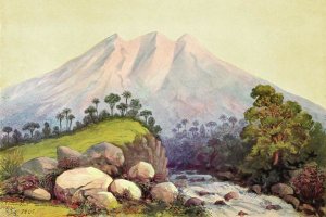 Ernst Haeckel - Vulkan Tandikat, Westküste von Sumatra