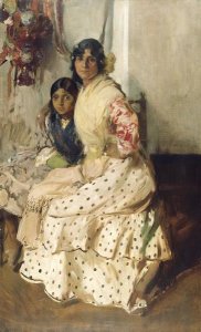 Joaquin Sorolla y Bastida - Pepilla the Gypsy and Her Daughter