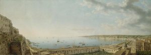 Giovanni Battista Lusieri - A View of the Bay of Naples, Looking Southwest from the Pizzofalcone towards Capo di Posilippo