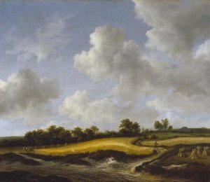 Jacob van Ruisdael - Landscape with a Wheatfield