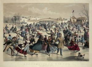 Currier and Ives - Central-Park, Winter - The Skating Pond,  New York, 1862