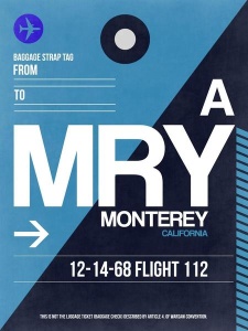 NAXART Studio - MRY Monterey Luggage Tag II