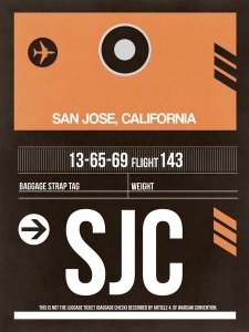 NAXART Studio - SJC San Jose Luggage Tag II