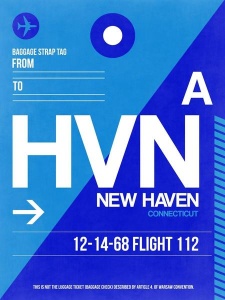 NAXART Studio - HVN New Haven Luggage Tag II