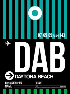 NAXART Studio - DAB Daytona Beach Luggage Tag II